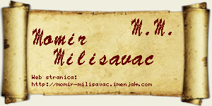 Momir Milisavac vizit kartica